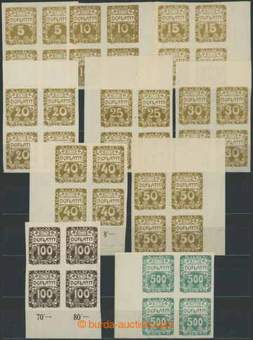 245278 - 1918 Pof.DL1-DL9, DL12, Ornament, sestava 10 různých hodno