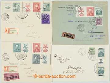 245301 - 1938 BEREHOVE, KOŠICE - VISSZATÉRT / comp. 4 pcs of entire