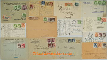 245349 - 1921-1925 selection of 20 pcs of entires addressed abroad - 