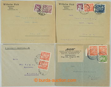 245351 - 1923-1924 sestava 7ks celistvostí adresovaných do ciziny -