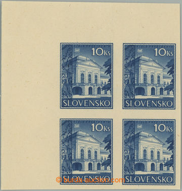 245415 - 1940 Sy.NZ46yN, Presidential Palace 10 Koruna blue, L upper 