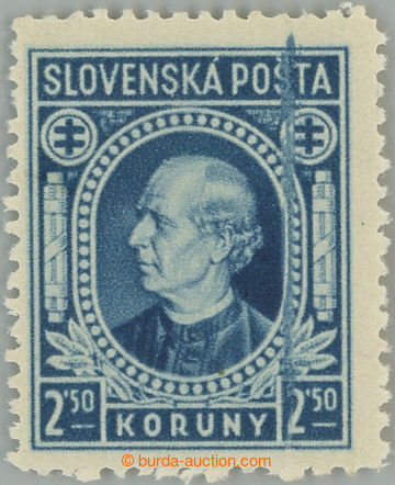 245417 - 1940-1944 Sy.31YA VV, Hlinka 2,50Ks modrá, ŘZ 12½, průsv