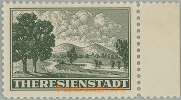 245456 - 1943 Pof.PR1A, Admission stmp with line perforation 10½, R 