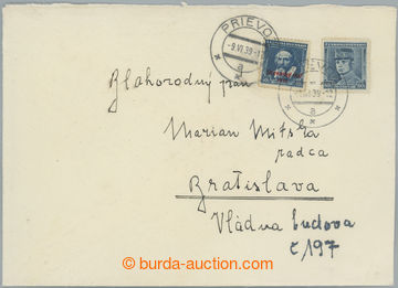 245487 - 1939 dopis adresovaný do Bratislavy se smíšenou frankatur