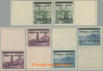 245553 - 1939 Pof.17 a 19KH+D, 18KL+P, kompletní řada koncových ho