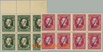 245573 - 1939 Sy.23A VV, 24A VV, Hlinka 50h a 1K s přetiskem, krajov