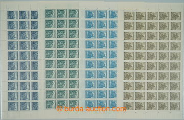 245637 - 1939-1941 COUNTER SHEET / Pof.28, 41, 59, 61, comp. of 4 com