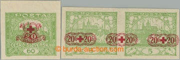 245641 -  Pof.171Nc, Hradčany 60h green with additional-printing A, 