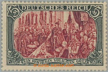 245722 - 1902 Mi.81Aa, Scenes 5M DEUTSCHES REICH carmine, without wat