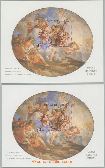 245756 - 2001 Pof.A289 production flaw, miniature sheet Baroque 50CZK