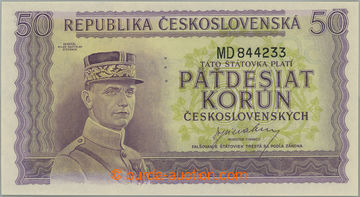 245872 - 1945 Ba.73, 50Kčs b.l. (1945), set MD, perf 3 small holes v