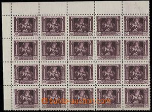 24589 -  100h v levém horním 20 bloku, Pof.31C, luxusní, kat. 200