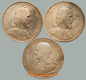 245933 - 1938-1939 HUNGARY / comp. of 3 Ag mincí: 5 pengö 1938 - St