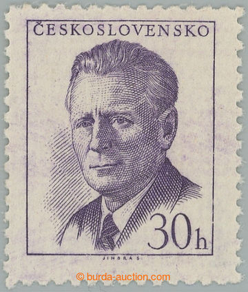 245992 - 1959 Pof.1091X, printing error Novotný 30h violet, 1. issue