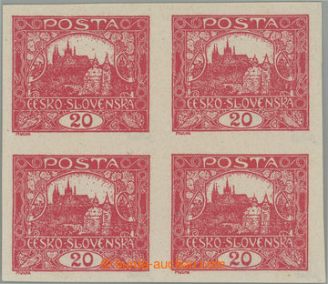 245999 -  Pof.9N joined spiral types, 20h carmine, imperforated blk-o