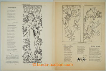 246015 - 1896-1897 MUCHA Alfons (1860–1939) / 2ks černobílých il