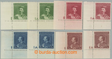 246051 - 1932 Pof.268-271 plate number, Tyrš 50h - 3CZK, complete se