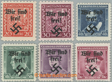 246082 - 1938 RUMBURG / Mi.3, 5-9, sestava 6 zn. s přetiskem Wir sin