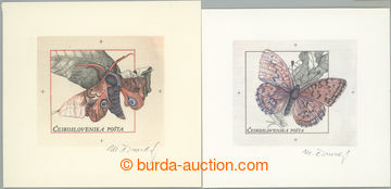 246151 - 1987 PLATE PROOF  added-print for envelope/-s FDC 4A/87 + 4B