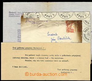 24617 - 1961 CZECHOSLOVAKIA 1945-92  letter sent from Prague 7.VII.6