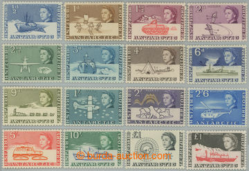 246207 - 1963-1969 SG.1-15a, Alžběta II. - Motivy ½d - £1; komple