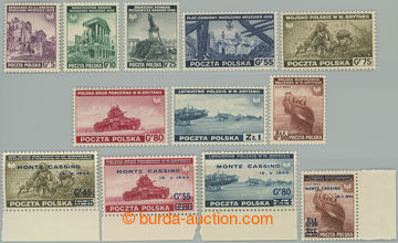 246225 - 1941-1944 EXILOVÉ VYDÁNÍ / Mi.360-367, 376-379, Válečn