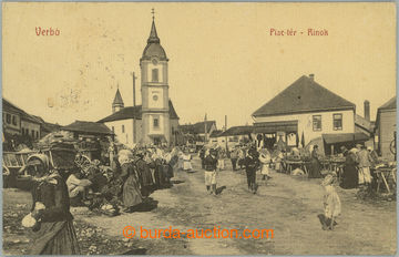 246247 - 1924 VRBOVÉ / fotopohlednice, pohled na trh na náměstí, 