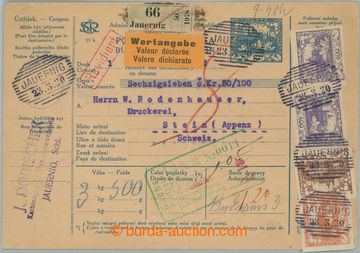 246261 - 1920 CPP13, whole international dispatch note on/for valuabl