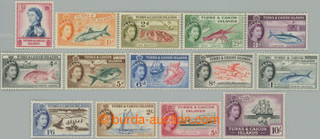 246383 - 1957 SG.237-250, Alžběta II. - Mořská fauna 1P - £1, ko