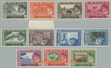 246409 - 1960 SG.155-165, Sultán Ismail - Motivy, 1c - $5, kompletn