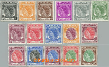 246414 - 1954-1957 SG.23-38, Alžběta II. - Palmy 1c - $5, kompletn