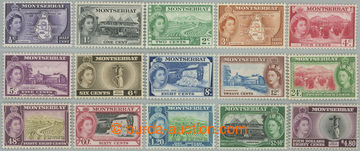 246423 - 1953-1962 SG.136a-149, Alžběta II. - Motivy ½c - $4.80, k