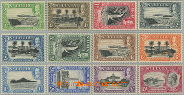 246445 - 1936 SG.113-124, Jiří V. - Krajinky ½P - 10Sh; kompletní