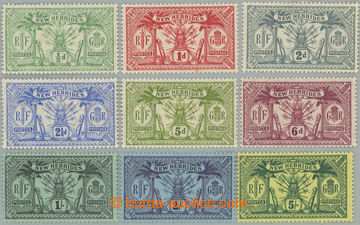 246448 - 1911 SG.18-28, Zbraně a idoly ½d - 5Sh; kompletní série,