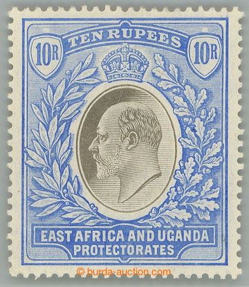 246500 - 1907 SG.31, Edvard VII. 10Rp šedá a ultramarínová, průs