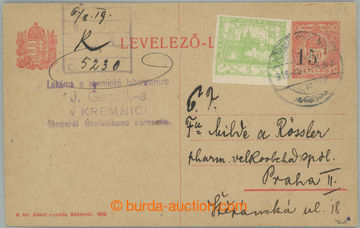 246531 - 1919 CRV22, 15h/10f Kremnica-Provisionary, Hungarian PC 10f 