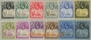 246546 - 1924-1933 SG.10-20, George VI. ½P - 3Sh; complete set, hing