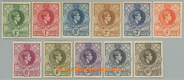 246568 - 1938-1954 SG.28-38a, George VI. ½P - 10Sh; complete set, ma