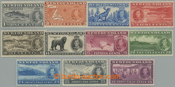246583 - 1937 SG.257-267, Korunovace 1c - 48c; kompletní série, 10 