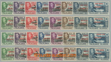 246589 - 1944 GRAHAM, SHETLANDS, ORKNEYS, GEORGIA - SG.A1-A8, B1-B8, 