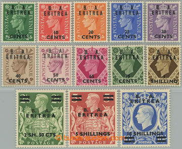 246594 - 1950 BRITISH OCCUPATION / SG.E13-E25, George VI. ½P - 10Sh 