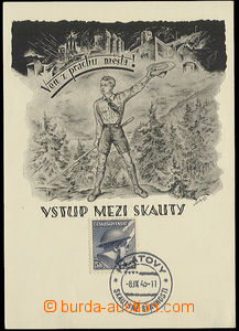 24660 - 1945 SCOUTING  Ven from dust town! Vstup between scouts, ž
