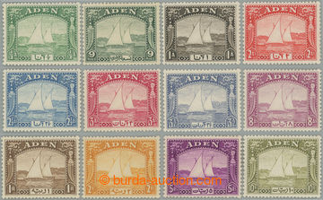 246606 - 1937 SG.1-12, Dhow ½a - 10R; kompletní série po nálepce,