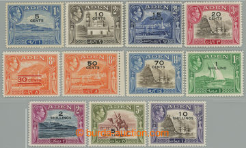 246608 - 1951 SG.36-46, overprint George VI. - Motives 5c/1a - 10Sh/1