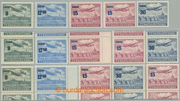 246634 - 1949 Pof.L29-L32, Přetisková provizoria 8Kčs-30Kčs, komp