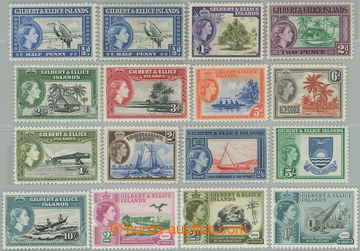 246637 - 1956-1962 SG.64-75, Alžběta II. - Motivy ½d - 10Sh + Výr