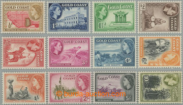 246640 - 1952-1954 SG.153-164, Alžběta II. - Motivy ½P - 10Sh, kom