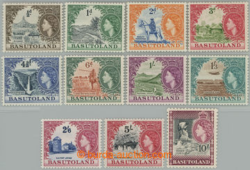 246650 - 1954-1958 SG.43-53, Alžběta II. - Krajinky ½P - 10Sh, kom