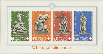 246662 - 1940 Mi.Bl.5, miniature sheet Pro Patria 5+5C - 30+10C; very