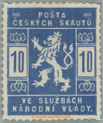 246680 - 1918 Pof.SK1a, Skautské 10h světle modrá; malá stopa po 